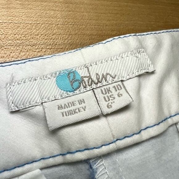 Boden Richmond Checkered High Rise cotton Shorts size 6 - Picture 6 of 6